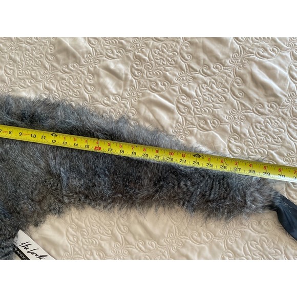 RANDOLPH DUKE The Look Faux Fur Removable Stole Collar, Silver & White - Picture 12 of 14